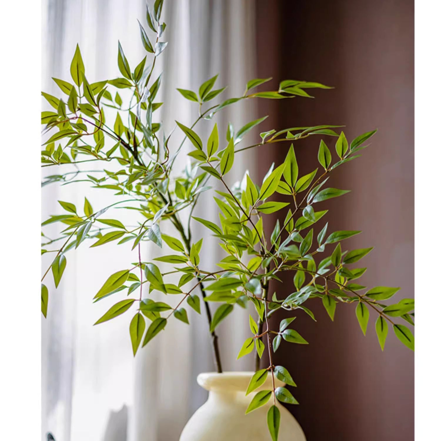 Green Nandina Leaf Stem