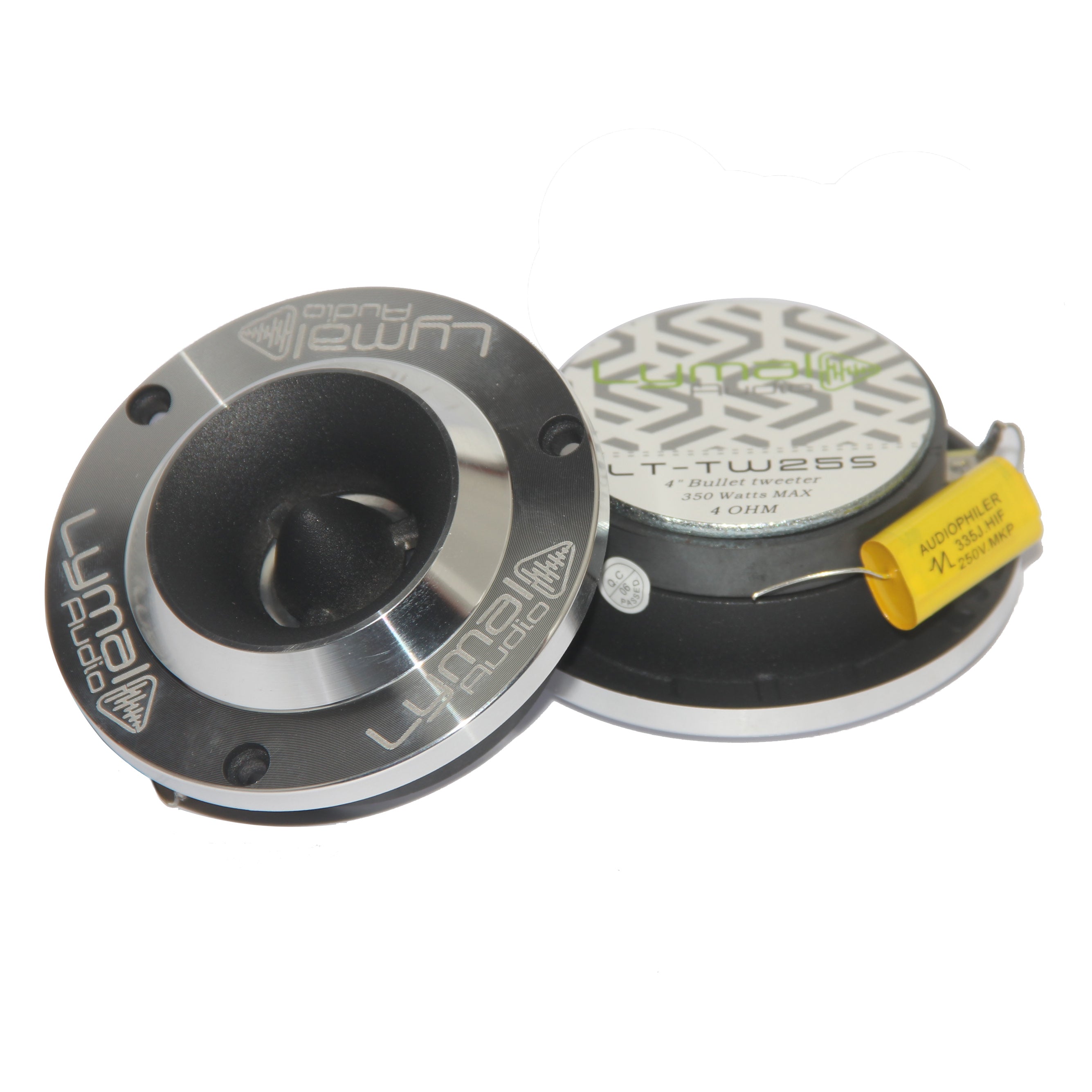 LT-TW25S PRO Bullet 3.75″ Super Tweeters Silver