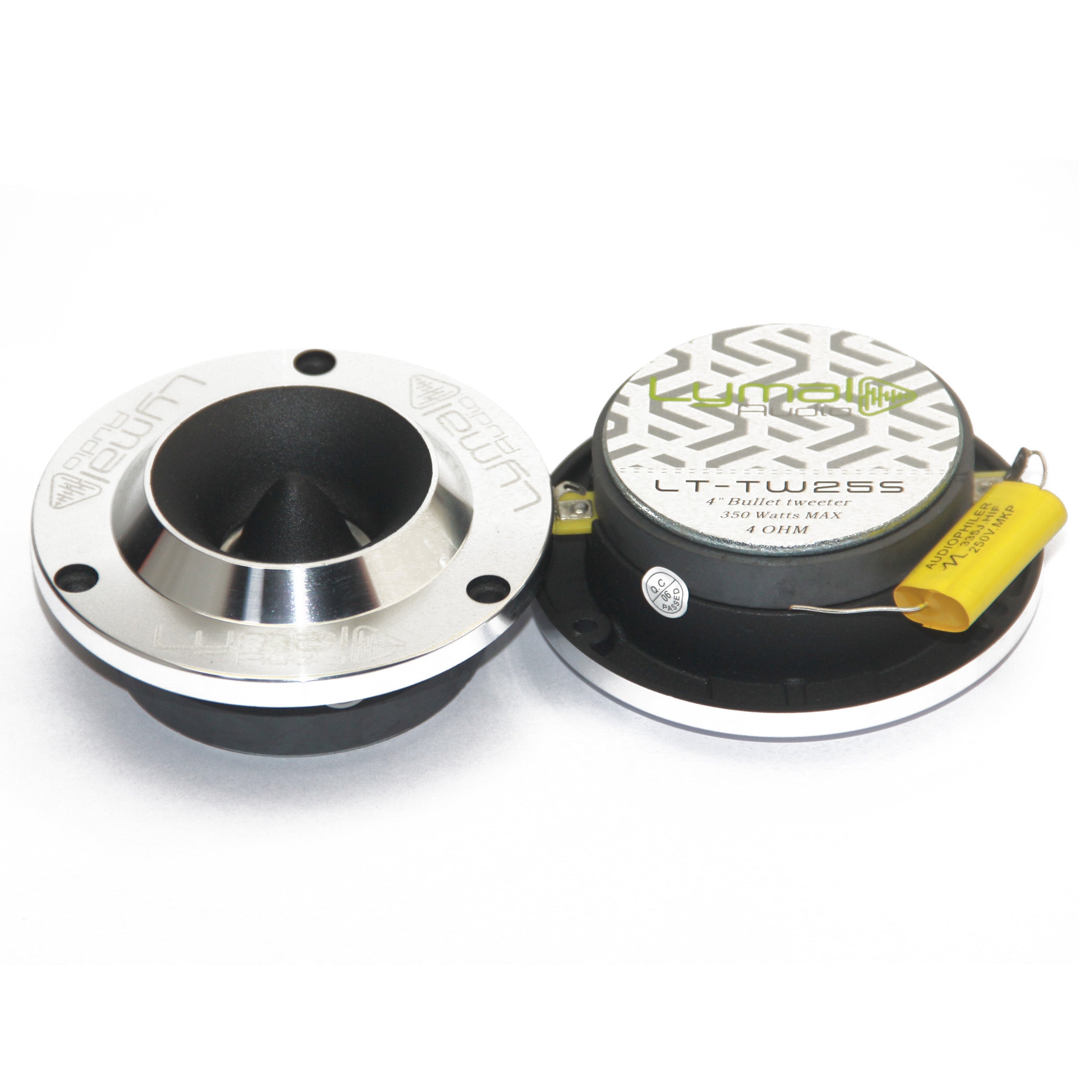 LT-TW25S PRO Bullet 3.75″ Super Tweeters Silver