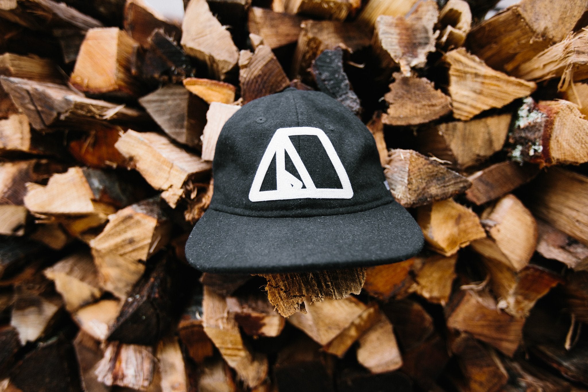 Tent Hat-Black Flannel