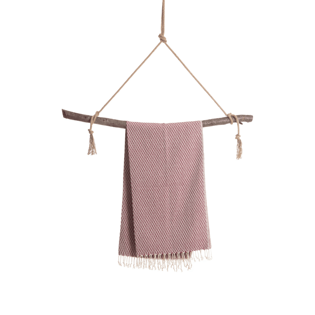 Beach Spa Turkish Hammam Towel Bal Dark Red