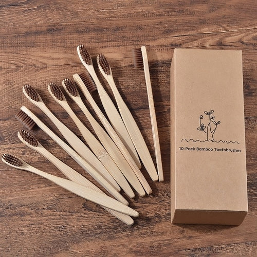 New design mixed color bamboo toothbrush Eco