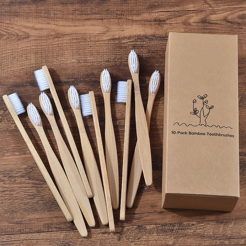 New design mixed color bamboo toothbrush Eco