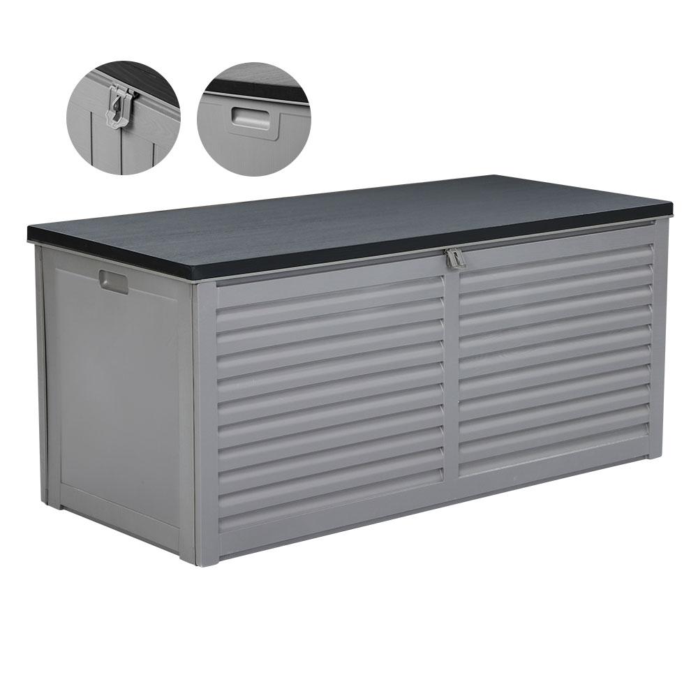Gardeon Outdoor Storage Box 490L Container Lockable Garden Bench Tools