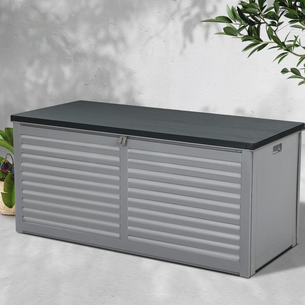 Gardeon Outdoor Storage Box 490L Container Lockable Garden Bench Tools
