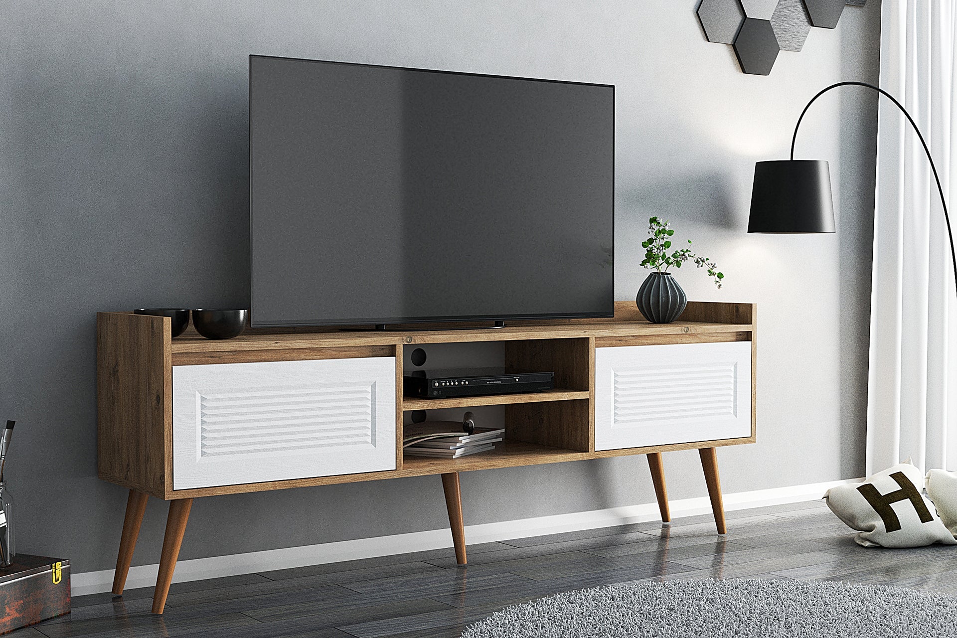 Venosa TV Stand & Media Console for TVs up to 80"