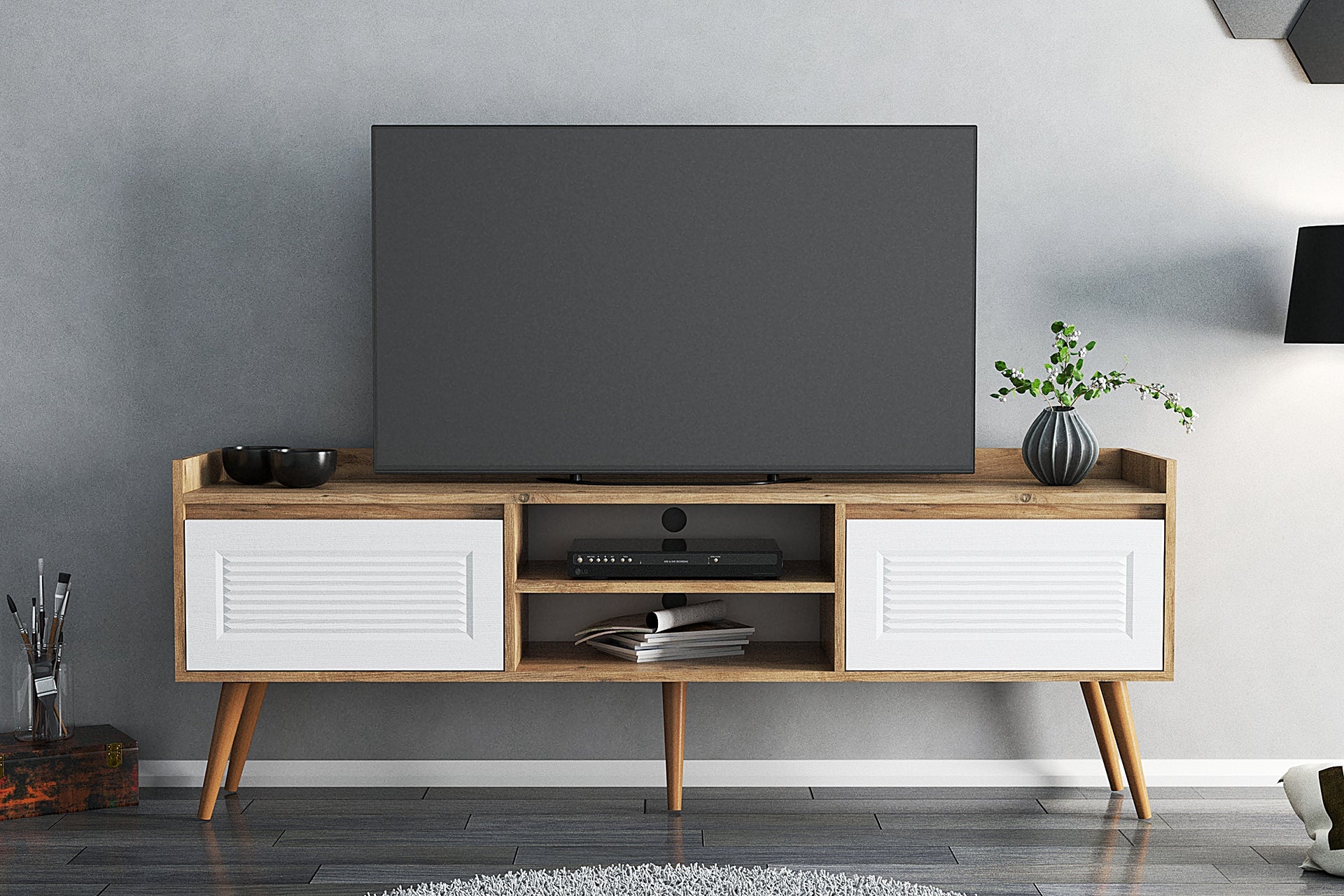 Venosa TV Stand & Media Console for TVs up to 80"