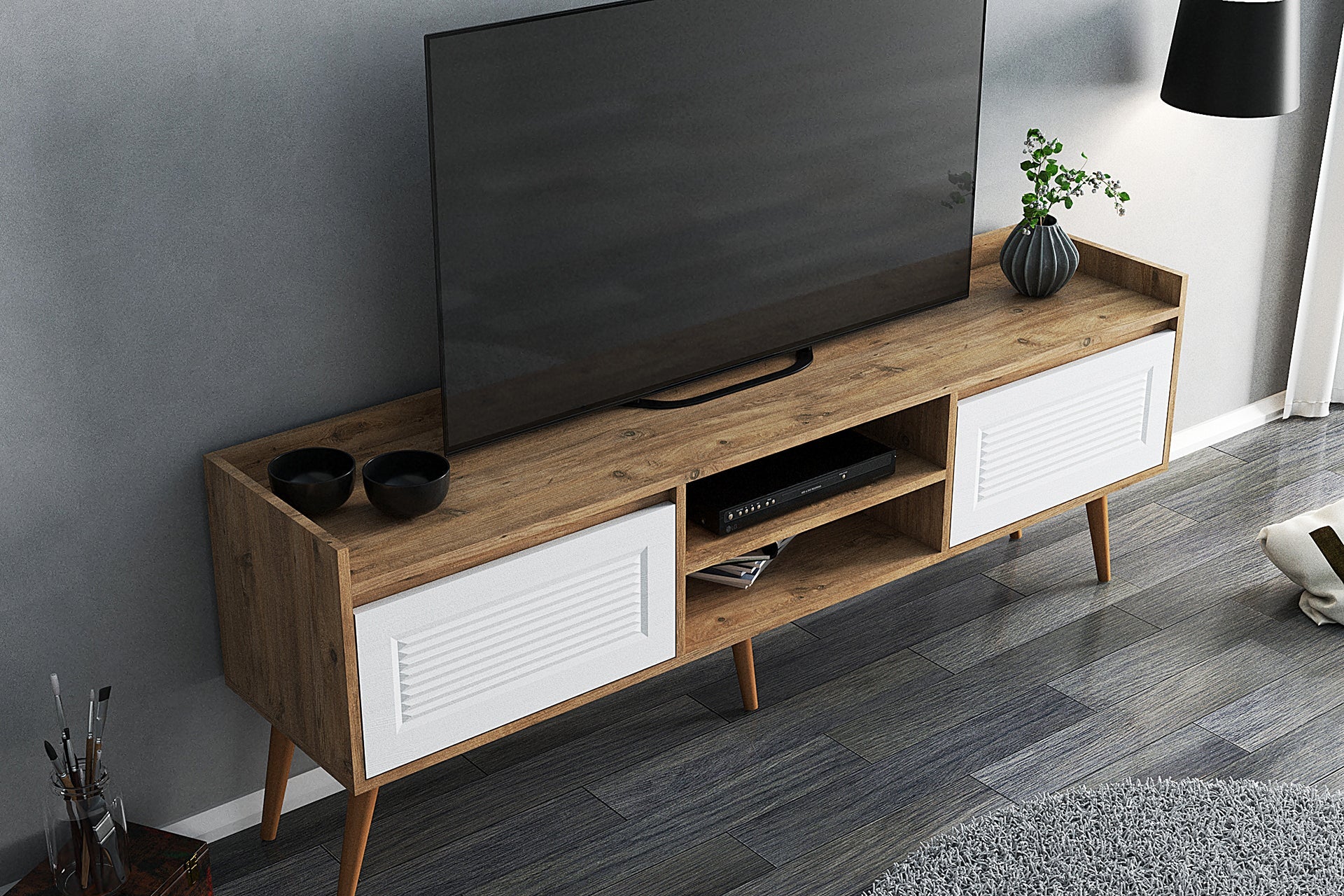 Venosa TV Stand & Media Console for TVs up to 80"
