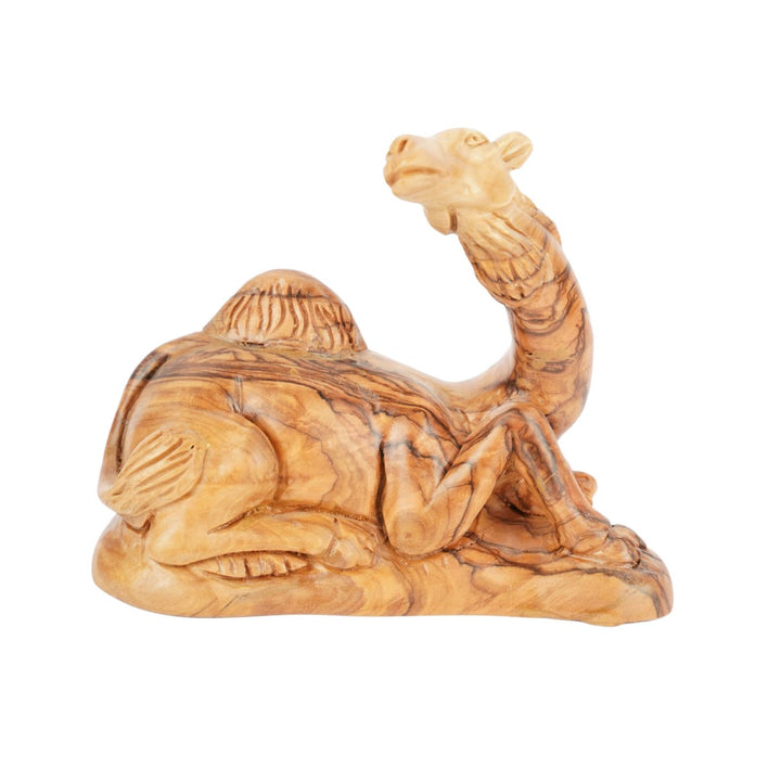 Handgeschnitztes Dromedar aus Olivenholz – Kunstvolle Krippenfigur aus