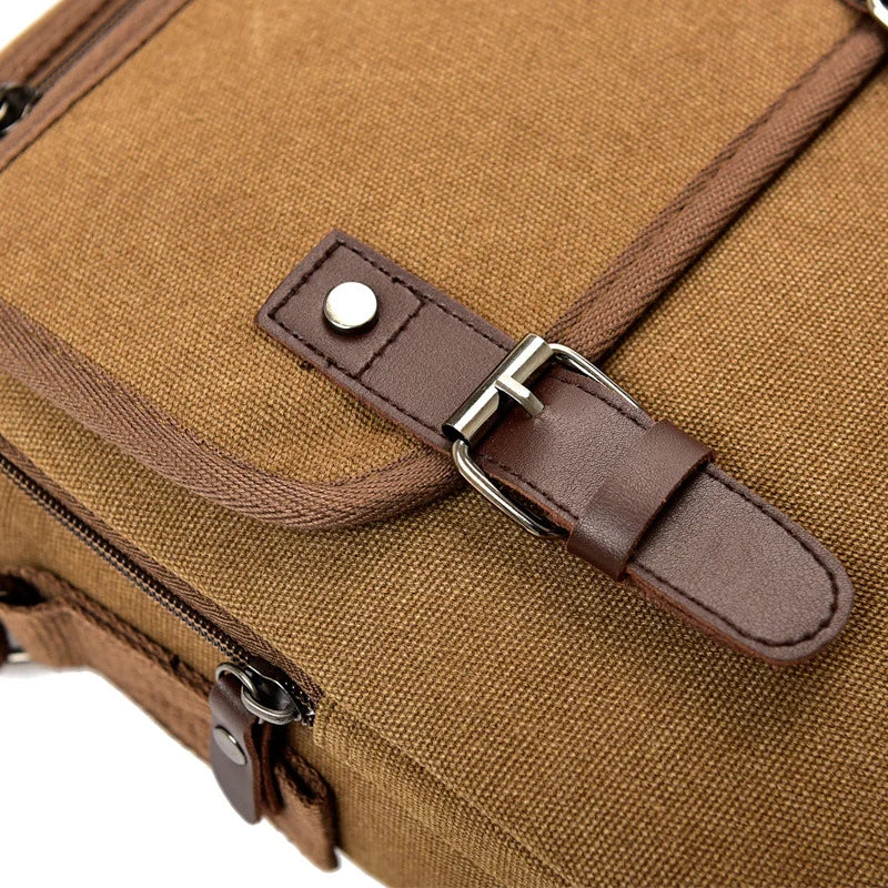 Casual Fashion Canvas Men's Bag Vintage Men's Canvas Shoulder Bag