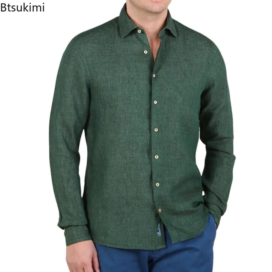 Men's Summer Comfy Cotton Linen Shorts set