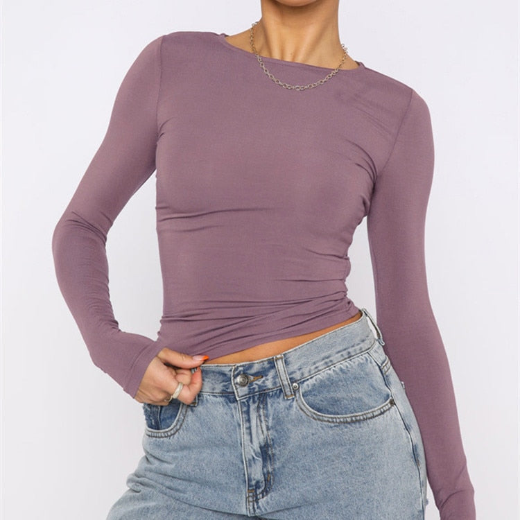 Women's Long Sleeve T-Shirts Top