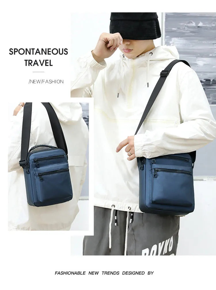 Man Classic Messenger Bag Men's Multifunction Shoulder Sling Pack