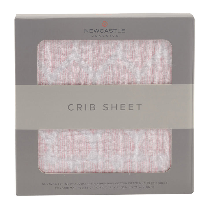 Matchstick Hearts Crib Sheet