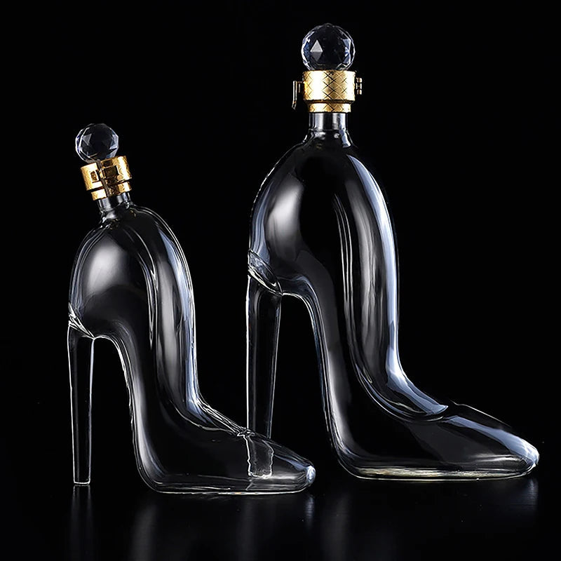 375ml 700ml High-Heels Shoes Shaped Whisky Decanter Glass Crystal
