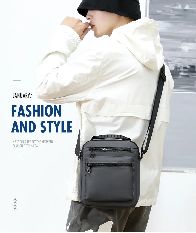 Man Classic Messenger Bag Men's Multifunction Shoulder Sling Pack