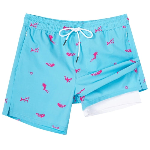 Mens Swim Quick Dry Beach Shorts