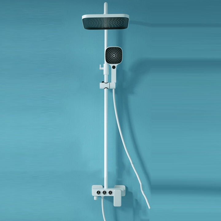 A11 Three Gear Round Tube Hot And Cold Shower Head Set Home Bathroom