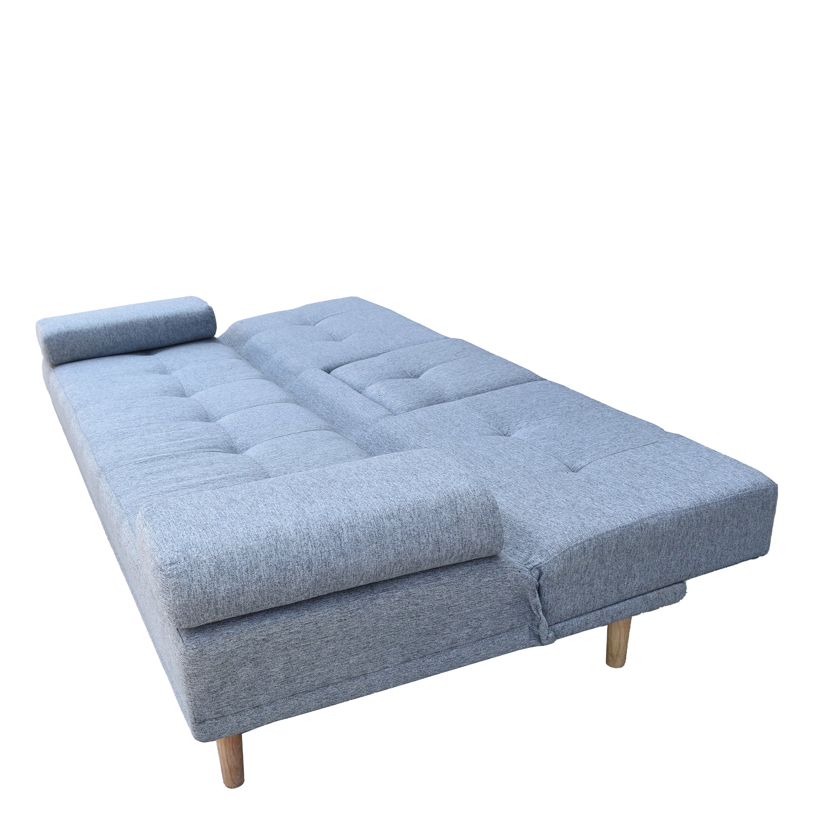 Casa Decor Mendoza 2 in 1 Sofa Bed Couch Grey Pull Down Cupholder 3