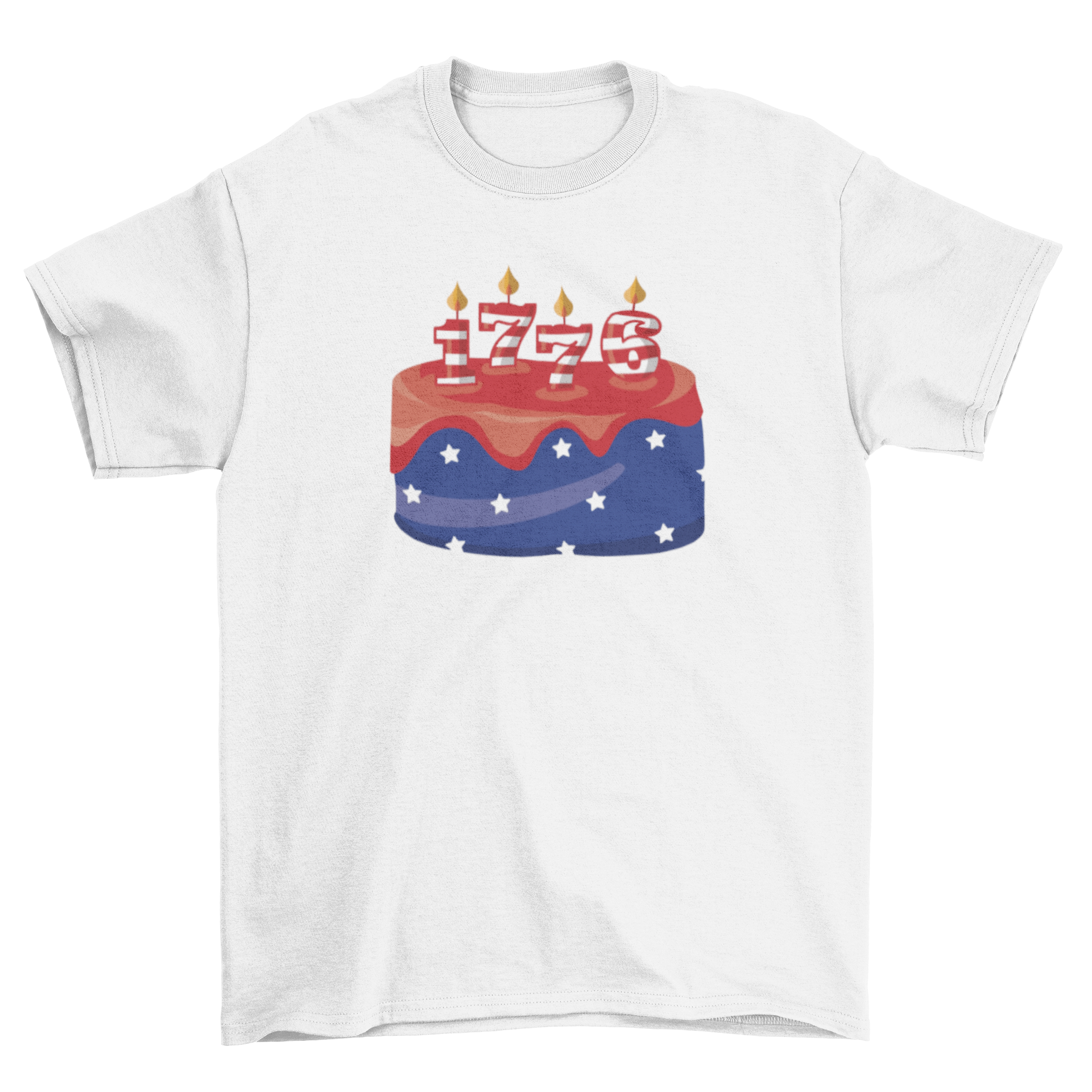 USA Birthday cake t-shirt