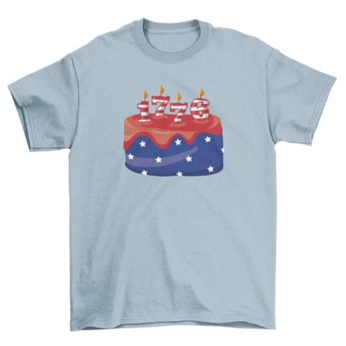 USA Birthday cake t-shirt