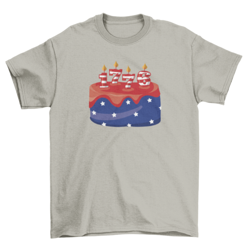 USA Birthday cake t-shirt