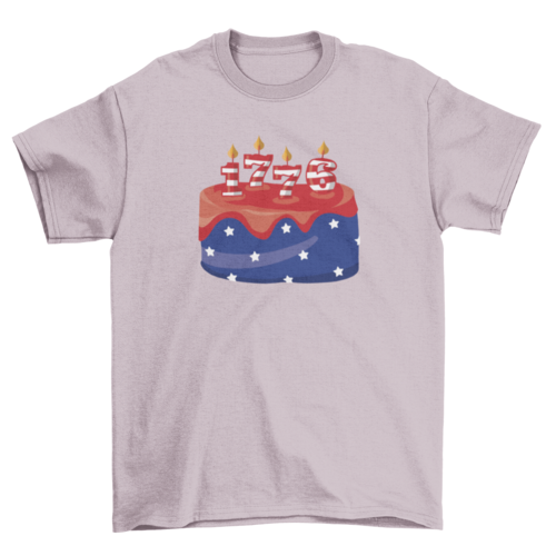 USA Birthday cake t-shirt