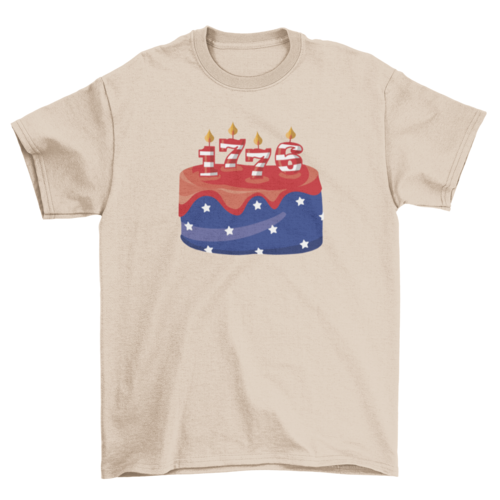 USA Birthday cake t-shirt