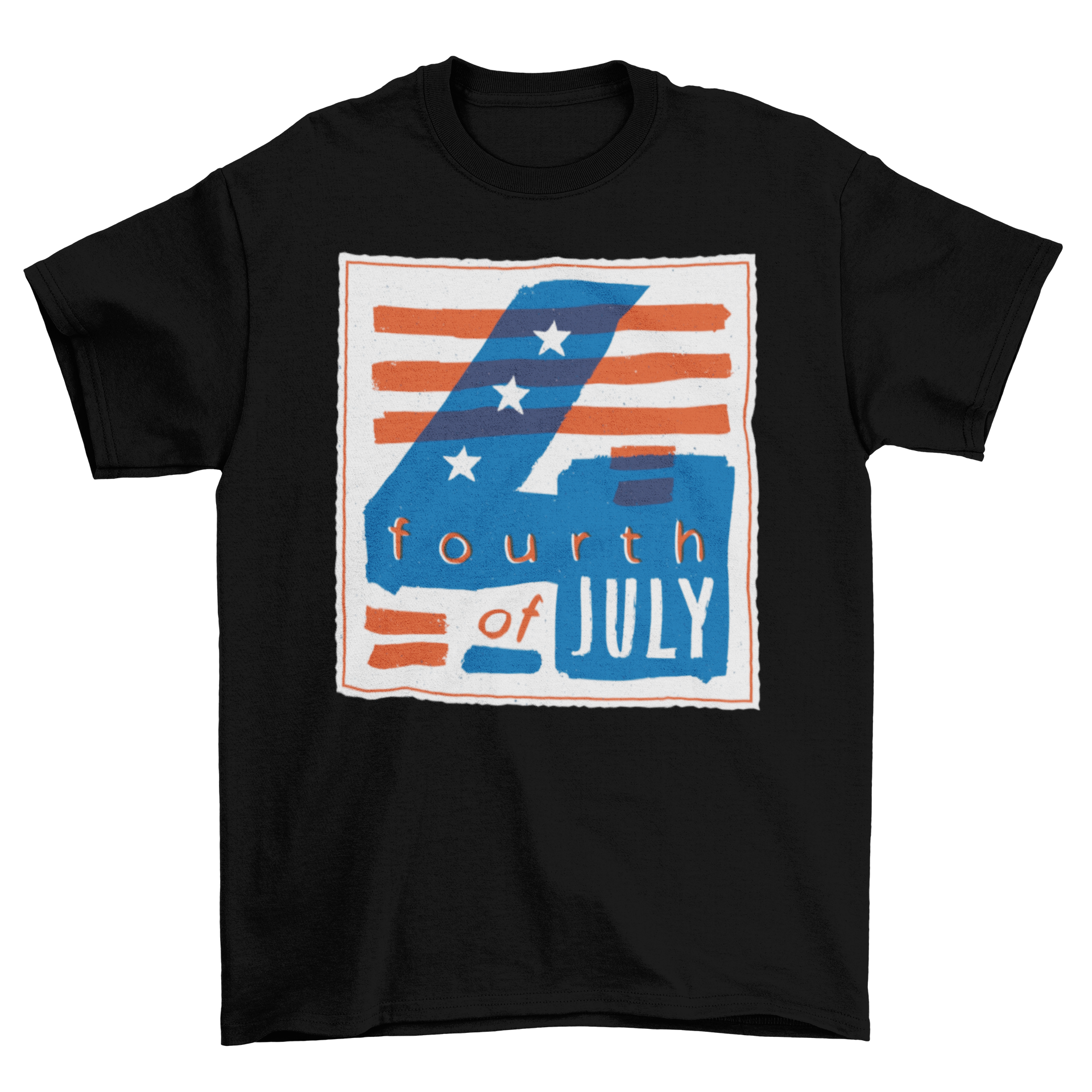 4th of July Independence Day Illustration T-shirt