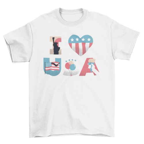 I Love USA T-shirt