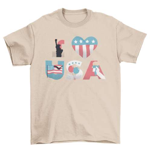 I Love USA T-shirt