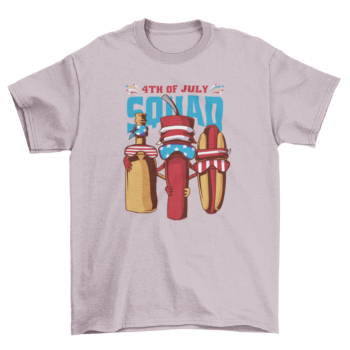 Fourth of july holiday elements t-shirt