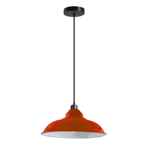 Industrial Pendant Lighting 32cm - Orange Over the kitchen island~3685