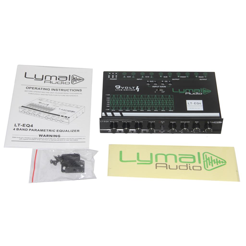 LT-EQ4 4 Band 9 Volt Car Audio Graphic Equalizer