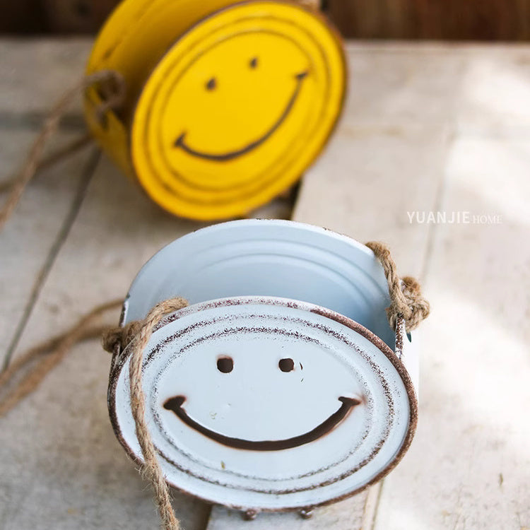 Happy Face Hanging Planter