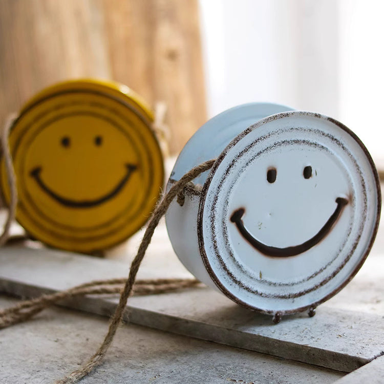 Happy Face Hanging Planter