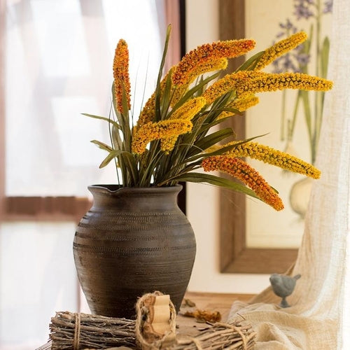 Artificial Millet Stem 37" Tall Faux