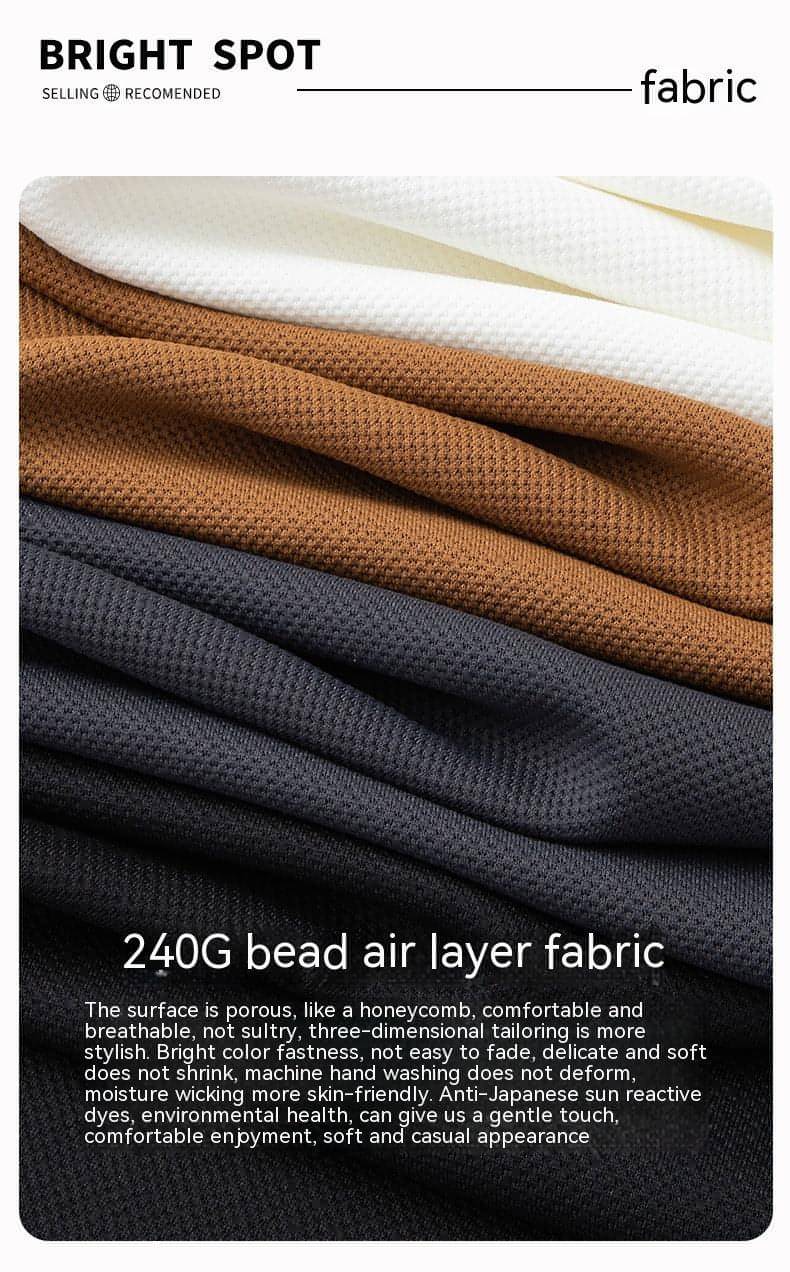 Men's Round Neck Air Layer Sweaters Menswear Youth Fashion Casual