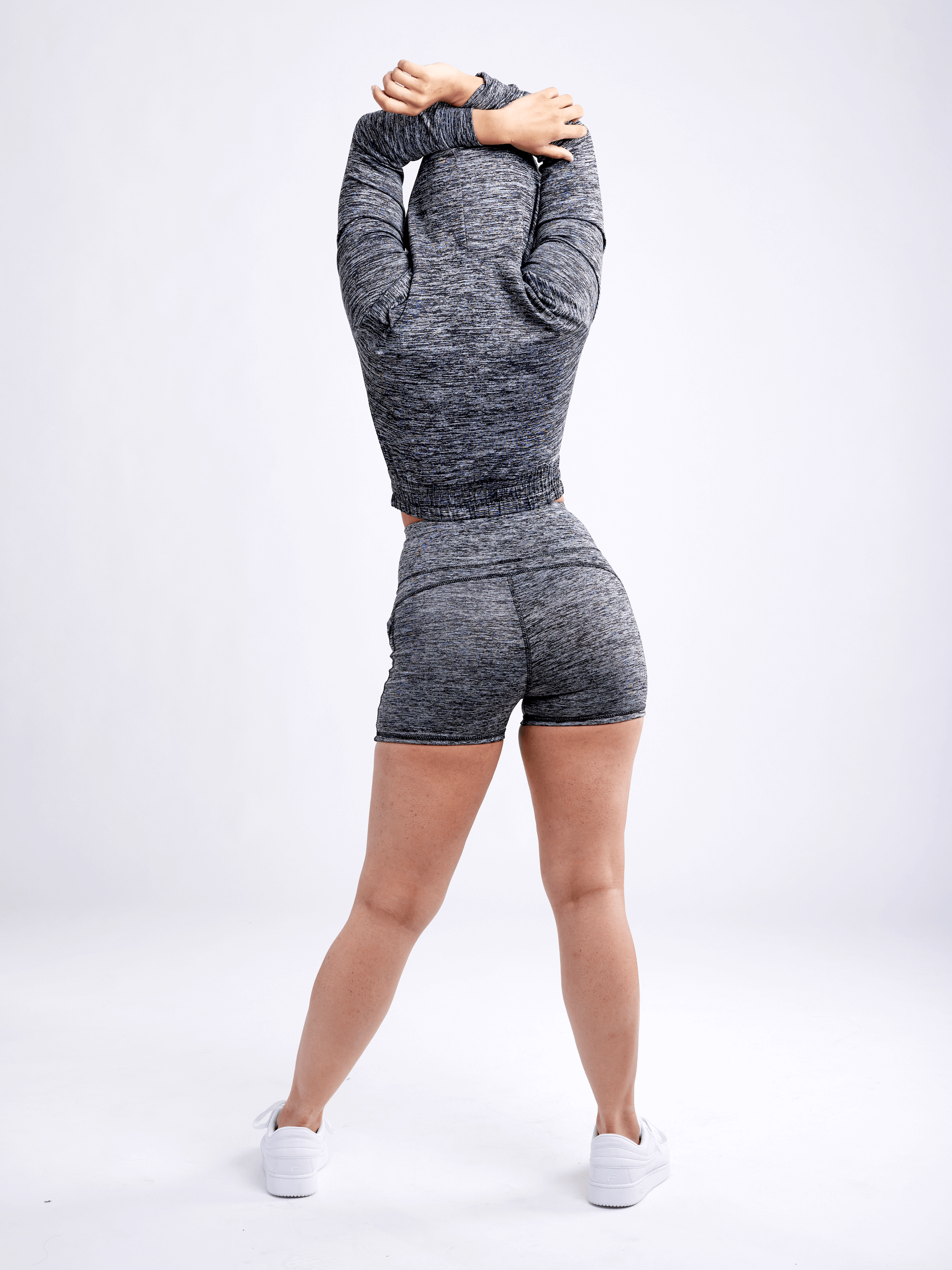 JupiterGear Athletic Zip-Up Crop Hoodie Jacket