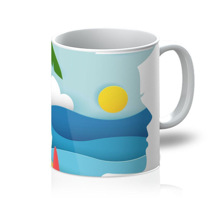 Beach papecraft Mug