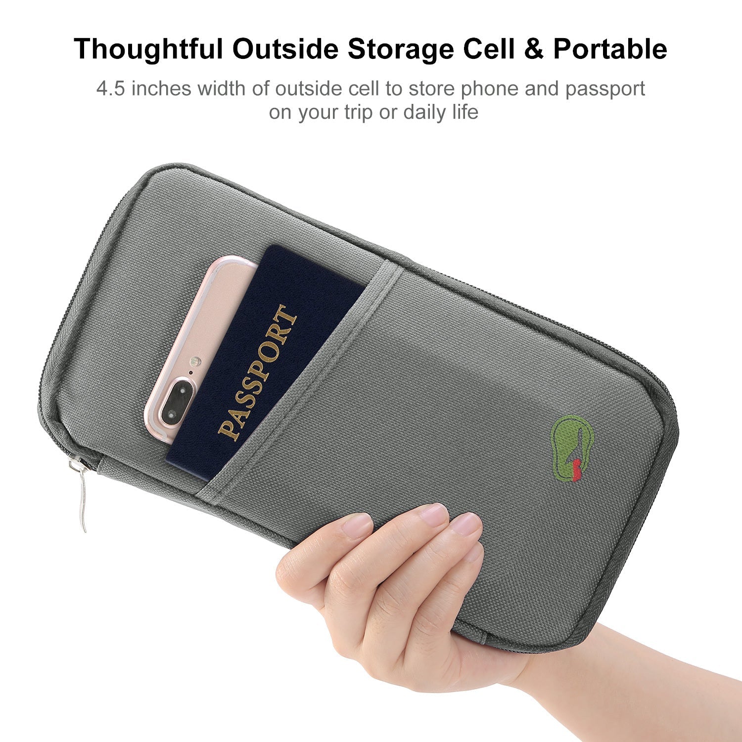 Travel Passport Wallet Zipper Bag Business Travel Daily Use