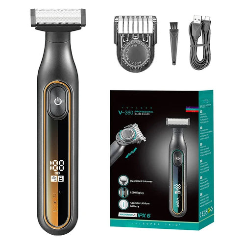 Men's Face Body Electric Shaver Beauty Set Beard & Body Trimmer