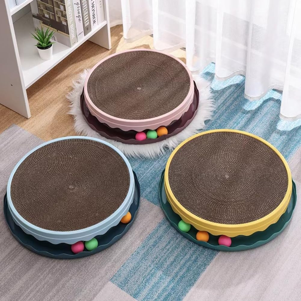 Compass Cat Scratching Board, Interactive Training Exercise Mouse Toy