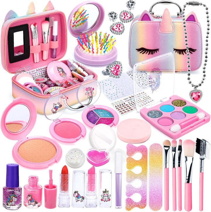 Children's Makeup Set for Girls, 31 Pieces, Washable, Real Children's