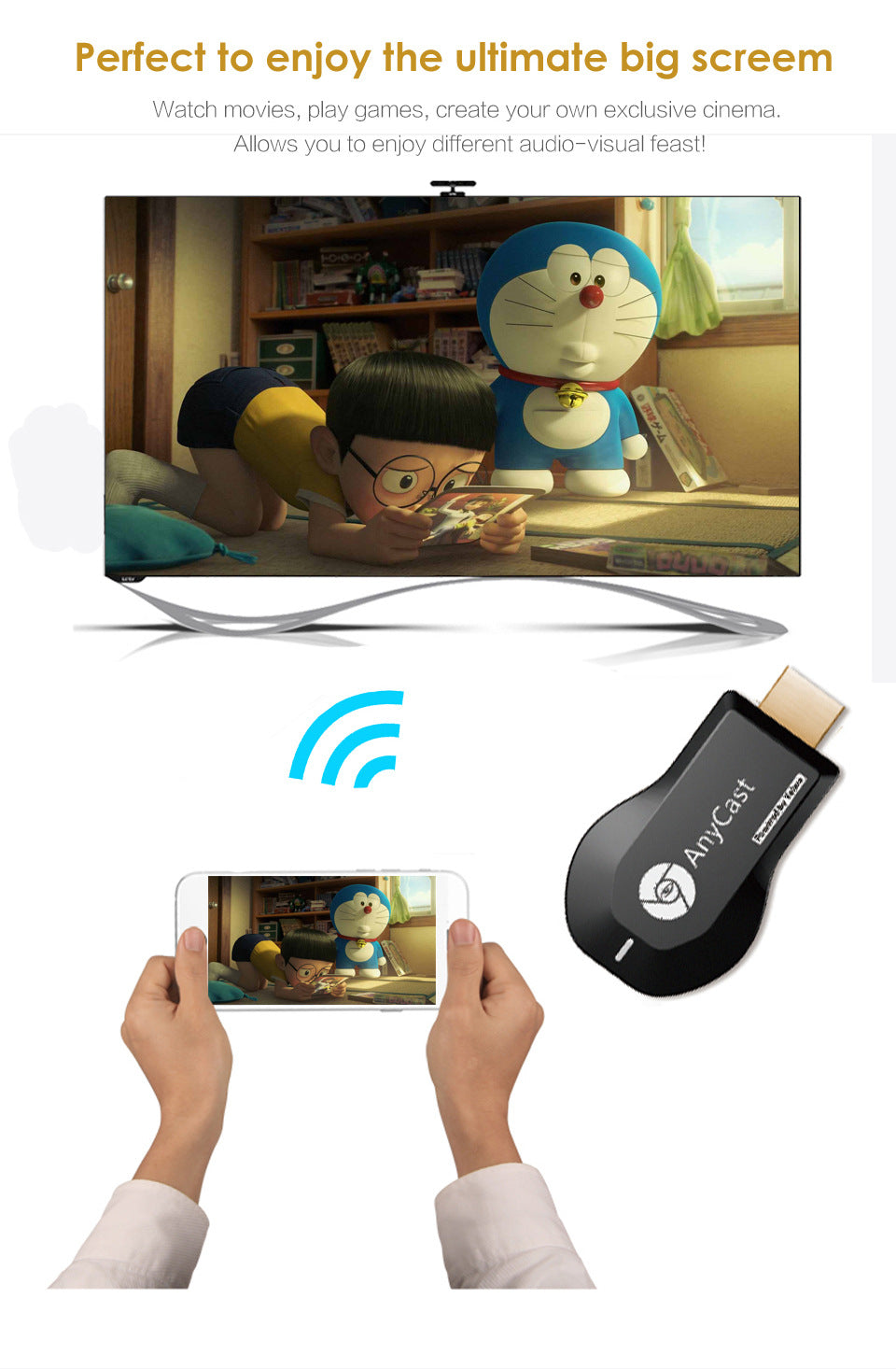 Anycast M9 Plus TV Stick 1080P Dongle Receiver