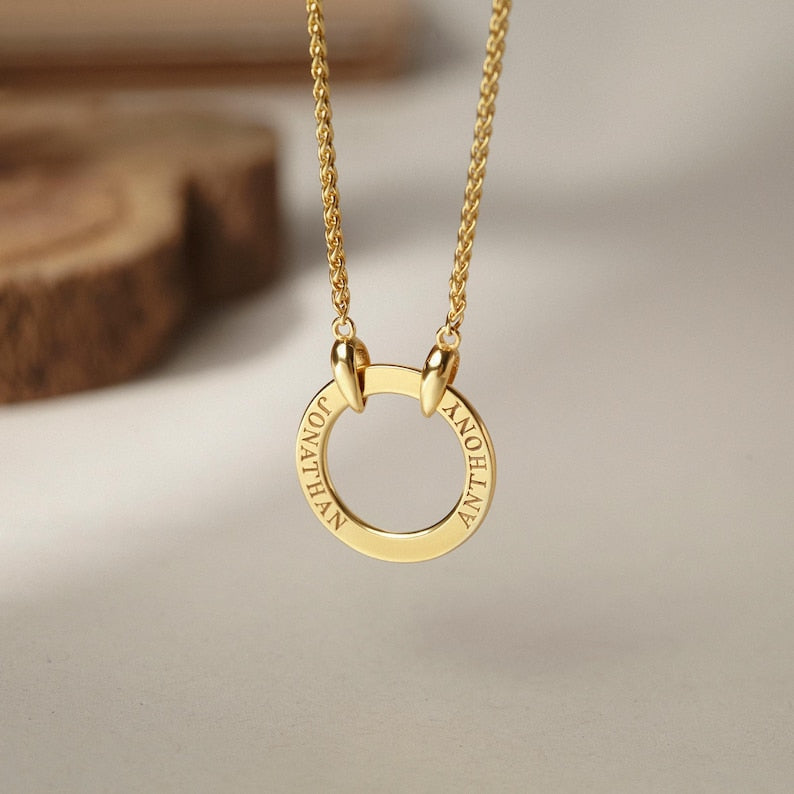 Dad Necklace With Kids Name, Father's Day Gift For Husband