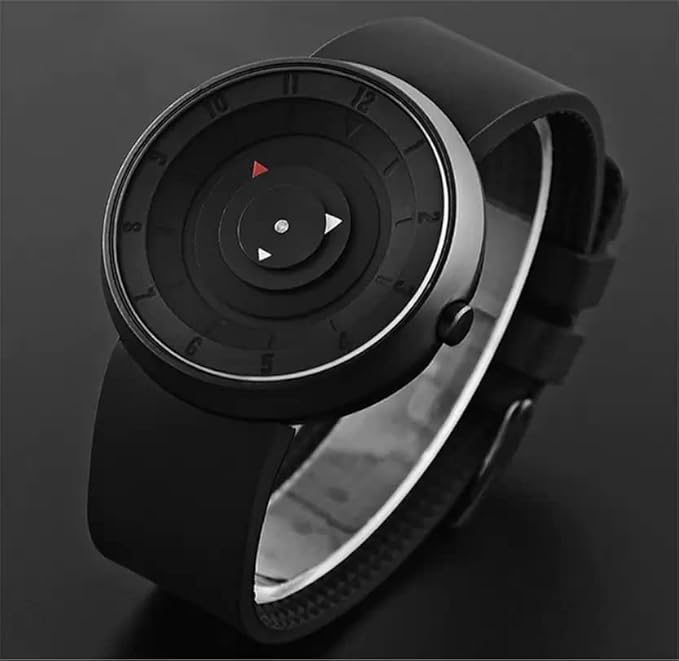 Premium Black Dial Analog Watch for Men & Boys – Bold Daily Wear
