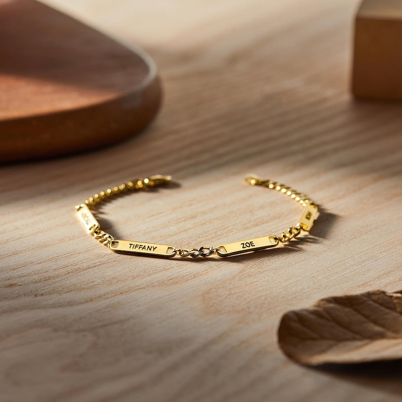 Mens Bracelet Silver, Husband Gift