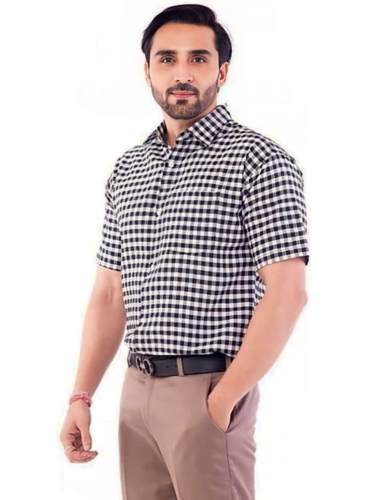 Gentle Men Solid Oxford Shirt Dress Shirt