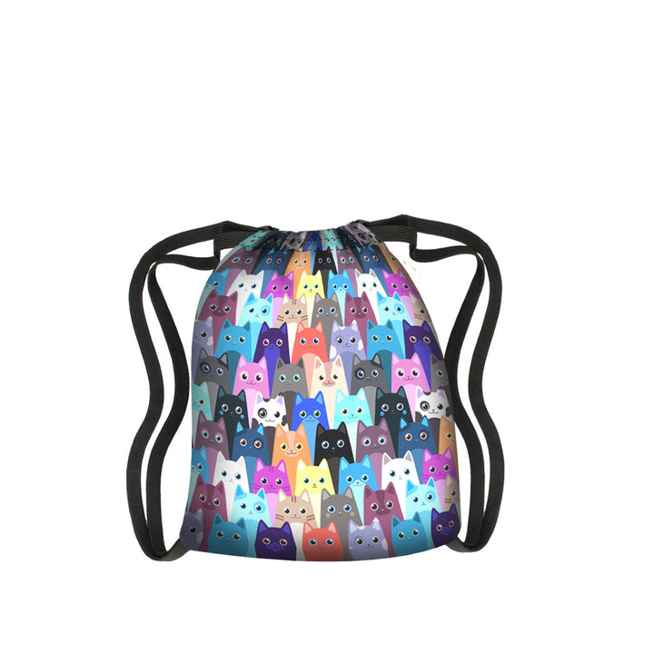 Meow Backpack In Canvas Fun Sack Line Bertoni